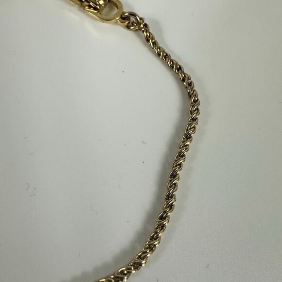 Christian Dior Vintage Simple Chain Bracelet Gold Tone - Picture 2 of 7